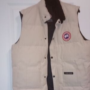 Canada Goose Light Tan Puffer Vest